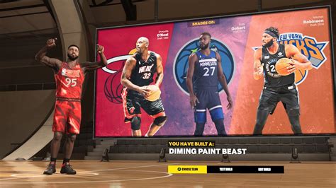 Best Shaq Diming Paint Beast Build Nba K Next Gen Youtube