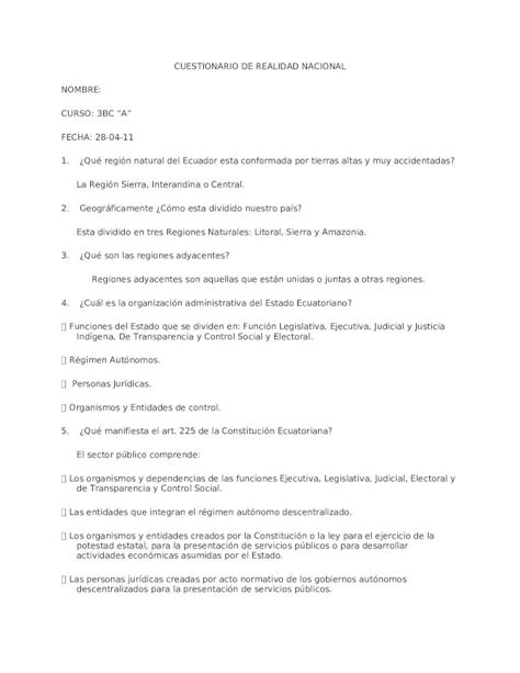 Docx Cuestionario De Realidad Nacional Dokumentips