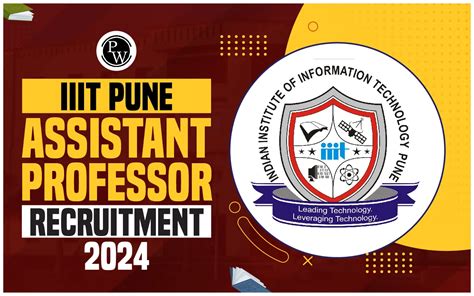 Iiit Pune Assistant Professor Recruitment 2024 Apply Online