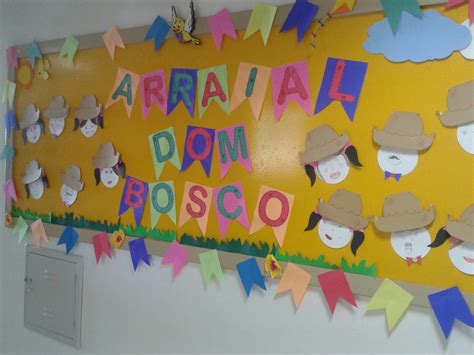 Mural Festa Junina Educação Infantil - Mural De Festa Junina Para Educação Infantil - BRAINCP