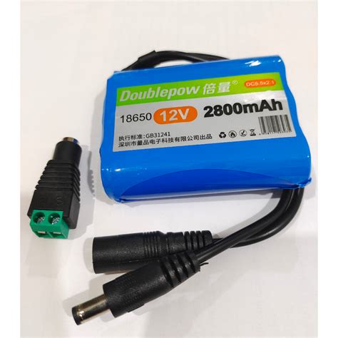 12v Suitable For 12v Device 2800mah Rechargeable Lithium Ion Battery