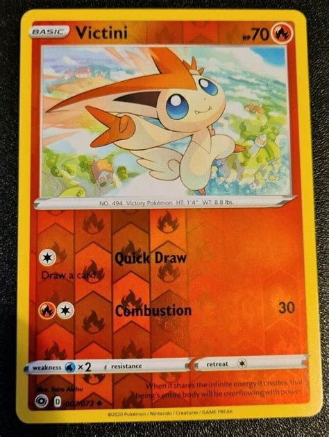 Victini Reverse Holo 7 Prices Pokemon Champions Path Pokemon Cards