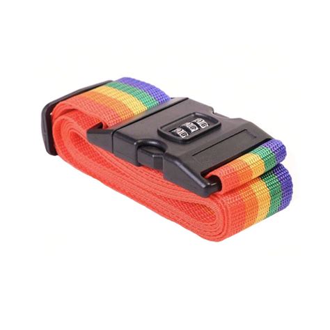 Rainbow Luggage Strap With Lock Shop Today Get It Tomorrow