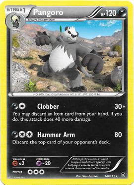 Pangoro Furious Fists 68 Bulbapedia the community driven Pokémon