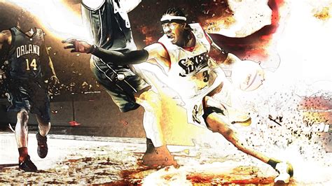 3840x2160 resolution | 76ers Allen Iverson digital wallpaper HD wallpaper | Wallpaper Flare