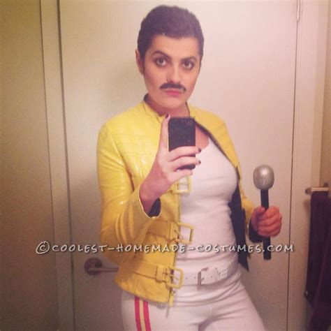 Homemade Freddie Mercury Costume for a Woman