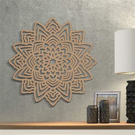 Quadro Decorativo Vazado Mandala Pontas Arte Em Parede