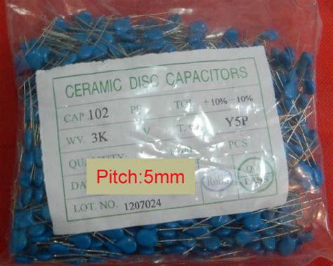 High Voltage Ceramic Disc Capacitors 102 3kv 102k 3000V 102pf China