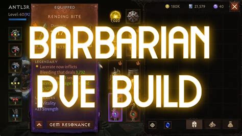 BARBARIAN PVE BUILD LAST FOR NOW YouTube