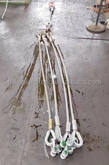 Dnv Standard Legs Steel Wire Rope Lifting Sling For Offshore