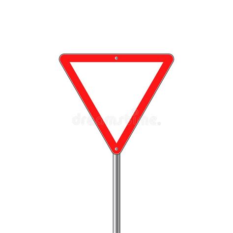 Road Priority Signs. Junction Secondary Road Vector. Stock Vector ...