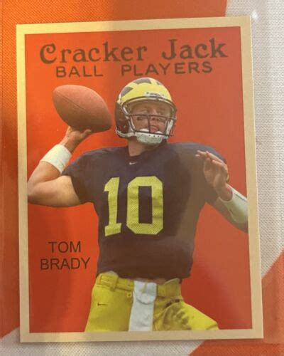 Tom Brady 2024 59 Cracker Jack 2 1 4 X 3 Ball Players Card NEW