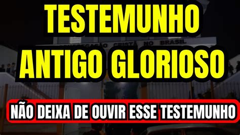 Testemunhos Antigo Da Pomba Branca Testemunho Ccb YouTube