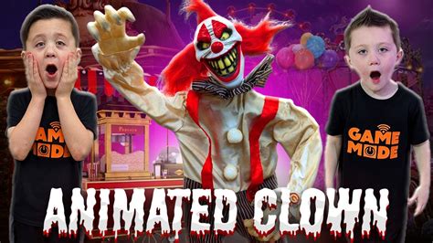 Animated Clown Lowes Halloween Unbox Setup Halloween Animatronic