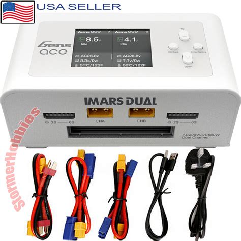 Gens Ace Imars Dual Channel Ac W Dc W Rc Lipo Battery Balance