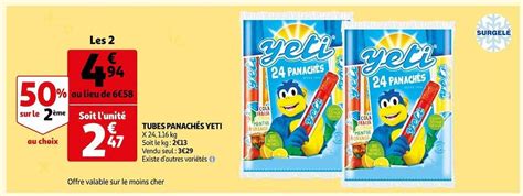 Promo Tubes Panach S Yeti Chez Auchan Icatalogue Fr