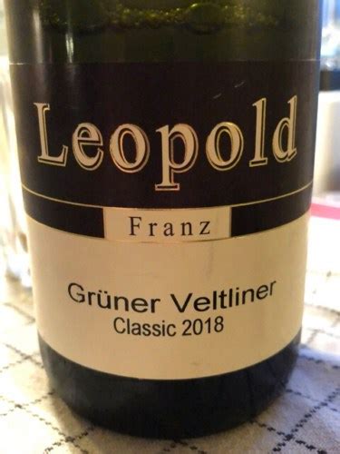 Franz Leopold Grüner Veltliner Classic Vivino US