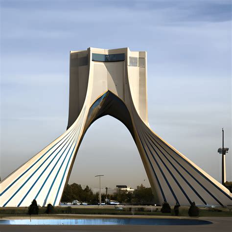 Azadi Square in Tehran · Creative Fabrica