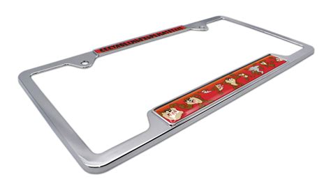 Taz Open Chrome License Plate Frame Elektroplate