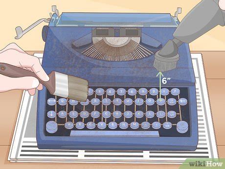 how to clean an old typewriter