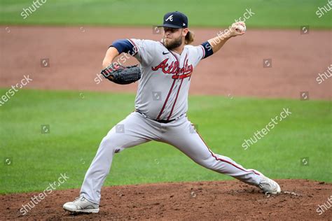 Atlanta Braves Relief Pitcher Aj Minter Editorial Stock Photo - Stock ...