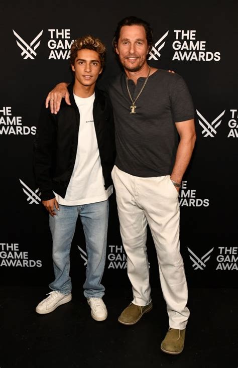 Matthew McConaughey joined by lookalike son Levi, 15, at Game Awards ...