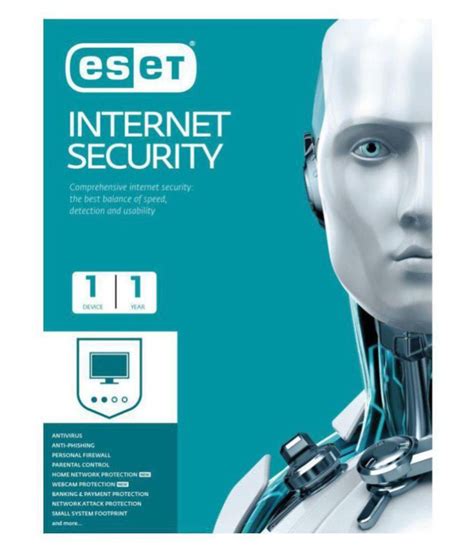 Eset Internet Security Latest Version 1 PC 1 Year Activation