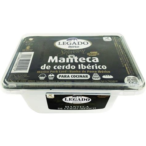 manteca de cerdo ibérico sin gluten tarrina 400 g ELPOZO