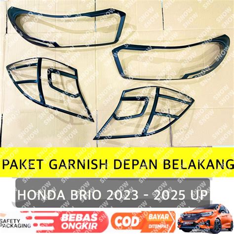 Paket Garnish Lampu Depan Belakang Honda Brio Up