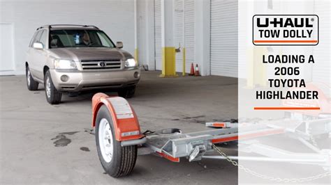 Loading A Toyota Highlander On A U Haul Tow Dolly Youtube