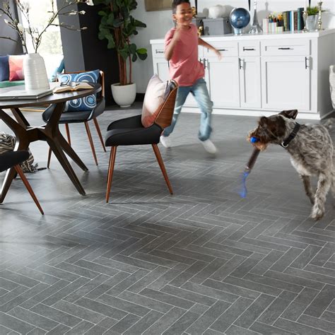 8mm Burgess Gray Brick 24 Hour Water Resistant Laminate Flooring Grey