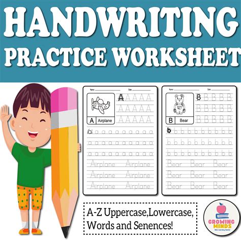 Alphabet Abc Handwriting Practice Worksheet Tracing Alphabet