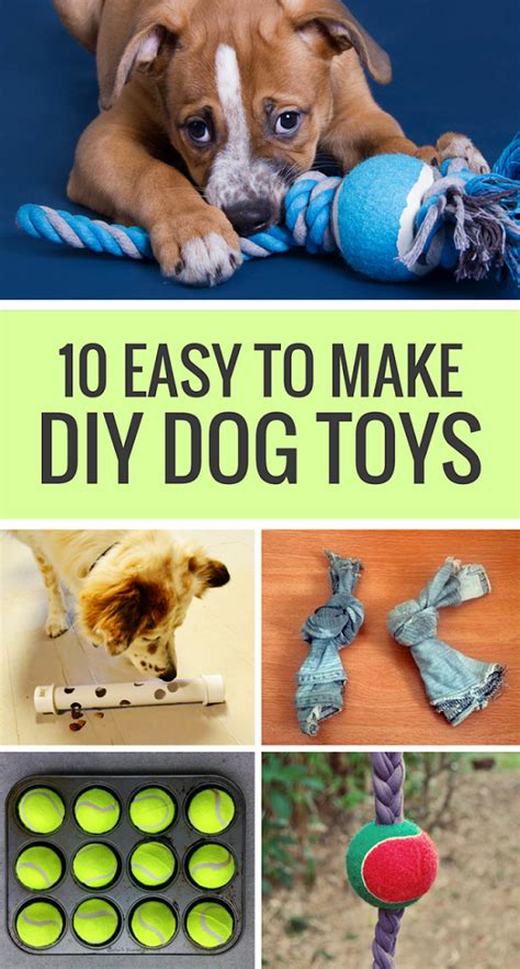 10 Easy to Make DIY Dog Toys | Diy dog toys, Diy dog stuff, Homemade dog toys