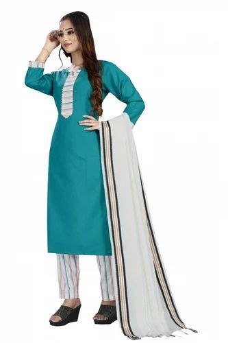 Ladies Straight Cotton Pant Suit Machine Wash At Rs 432 In Surat Id