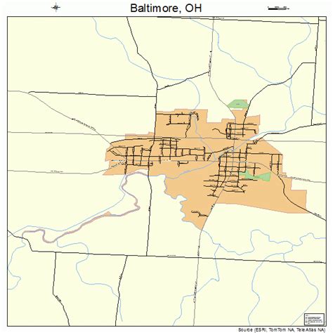 Baltimore Ohio Street Map 3903758