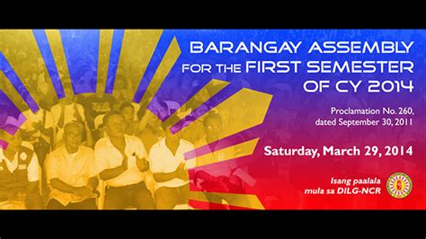 Citizens Wanted Attend Your Barangay Assembly Day