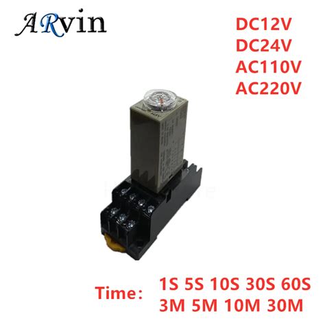 1Set H3Y 4 0 1S 5S 10S 30S 60S 3M 5M 10M 30M Power OnTime Delay Relay