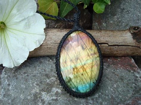 Labradorite Necklace Northern Lights Labradorite Etsy