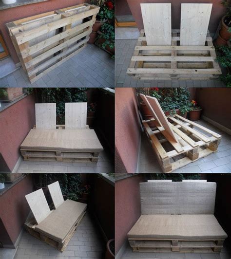 The Best DIY Wood and Pallet Ideas Sofá compacto y desmontable hecho