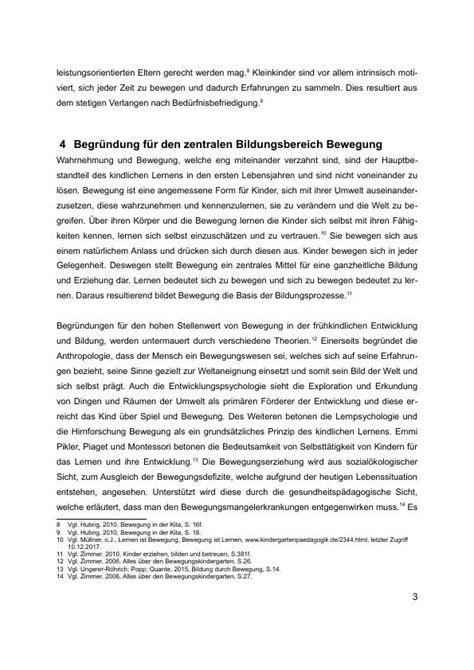 Bewegung In Der Kindheit Berlegungen Zur Bewegungserziehung In Der