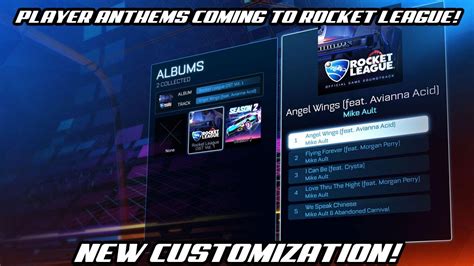 Player Anthems Coming To Rocket League Goal Songs Rocket League