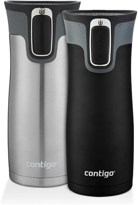 Contigo Autoseal West Loop Travel Mugs 16 Oz Stainless Steel And Matte