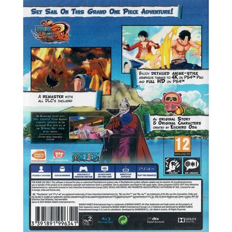 One Piece Unlimited World Red Deluxe Edition Ps4 Novo Jogo Mídia