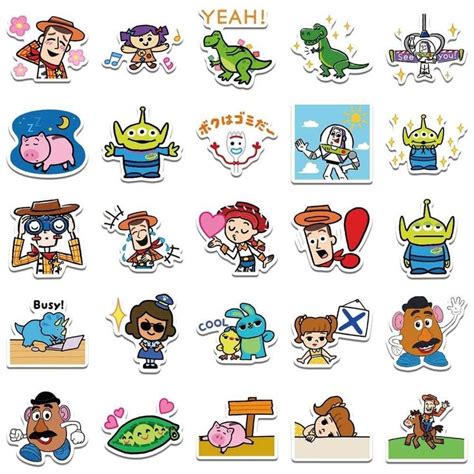 disney baby yoda toy story stickers waterproof bundle pack vinyl