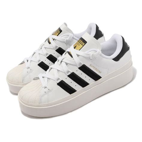 Adidas 休閒鞋 Superstar Bonega W 白 黑 女鞋 厚底 金標 貝殼頭 三葉草 愛迪達 Gx1840 Pchome