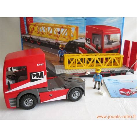 Camion Avec Grande Remorque Playmobil Jouets R Tro Jeux De