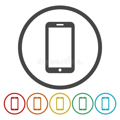 Flat Phone Icon Stock Vector Illustration Of Phone