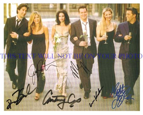 FRIENDS CAST Wedding Courteney Cox Jennifer Aniston Lisa Kudrow Matthew ...