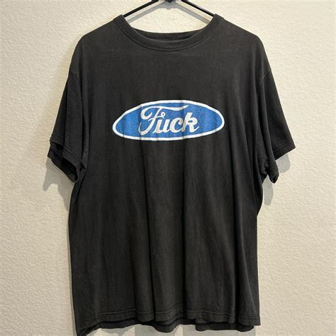 Ford Logo FUCK T Shirt No Tag Size Medium Very Depop