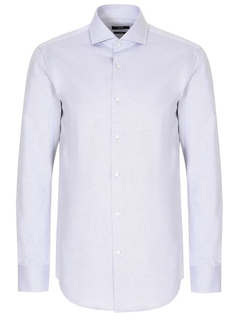 Рубашка Slim Fit хлопковая от BOSS за 10 150 рублей со скидкой 30% ...